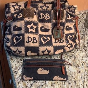 Dooney and Bourke large bag with matching wallet